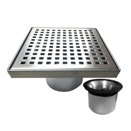 Imagen de SUMIDERO INOX SIFONICO PREMIUM 20X20 D-110 REF. 086200110WT