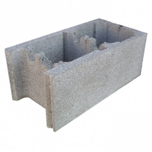 Imagen de BLOQUE CANTONERA MURO H 50x20x25 cm LISO (Torre-Foix)
