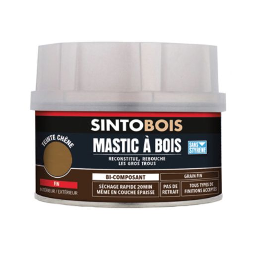 Imagen de Masilla madera fina SINTOBOIS 33811 Roble medio 550 gr