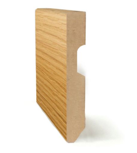 Imagen de Zocalo Mdf chapa Roble barnizado     70 x 16 mm