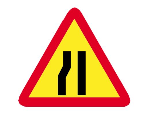 Imagen de Señal Paso estrecho izquierda (TP-17b)