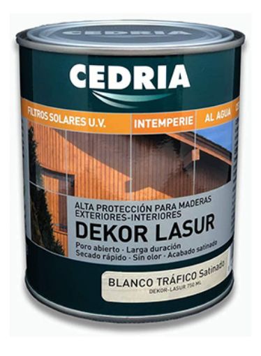 Imagen de CEDRIA Dekor lasur Color Blanco trafico 750 ml
