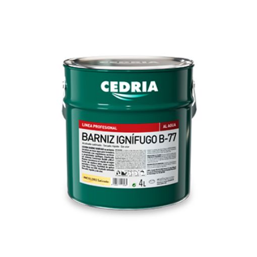 Imagen de CEDRIA Barniz Ignifugo B-77 al agua  4 L