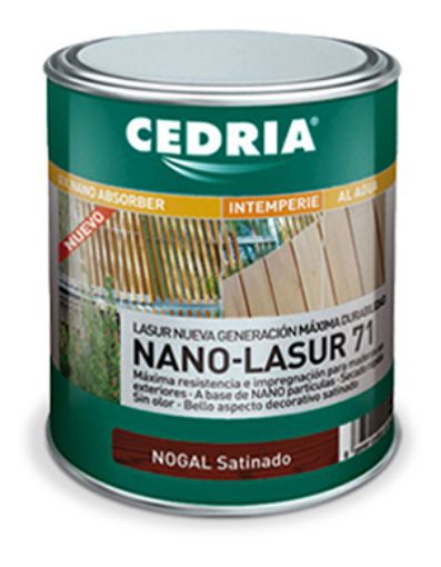 Imagen de CEDRIA Nano lasur 71 Nogal 750 ml