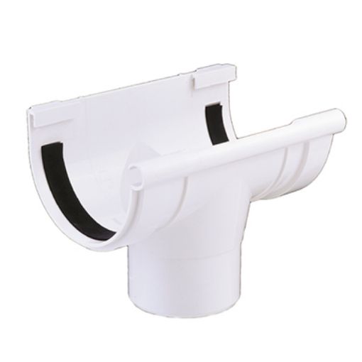 Imagen de Bajada central canalon PVC DES.25 blanco (226002)