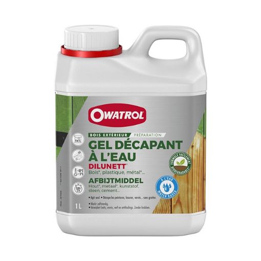 Imagen de Gel decapante base agua para madera OWATROL DILUNETT 1 L