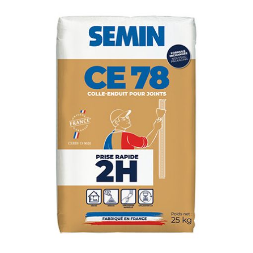 Imagen de PASTA DE JUNTAS SEMIN CE78 2 HORAS (saco 25 kg)