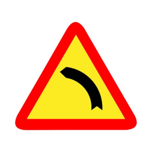 Imagen de Señal Curva a la izquierda (TP-13b)